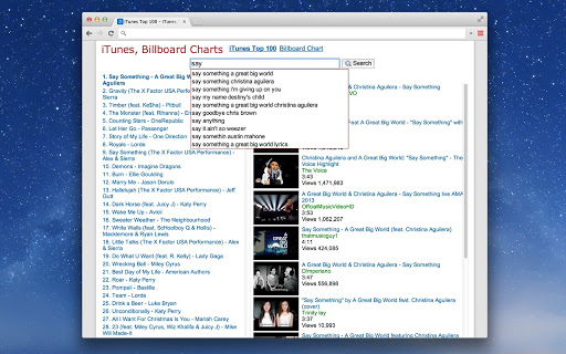 Top Music Charts Screenshot Image