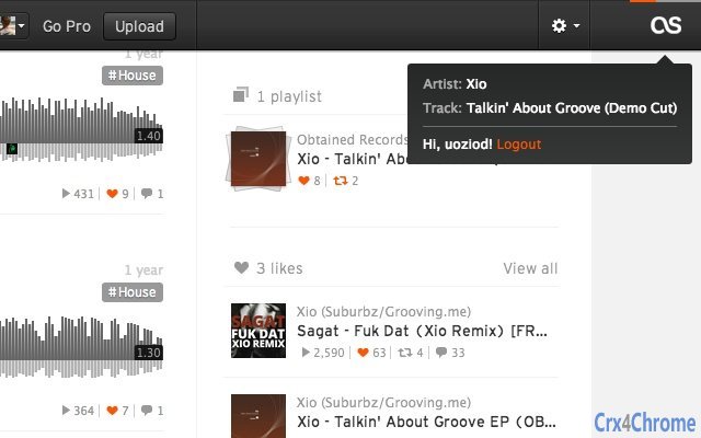 SoundCloud Scrobbler Screenshot Image