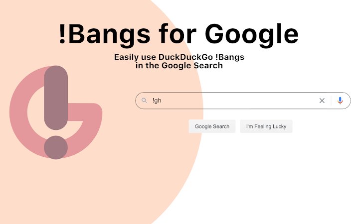 Bangs for Google Screenshot Image