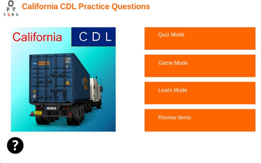 California CDL Practice Tests Screenshot Image