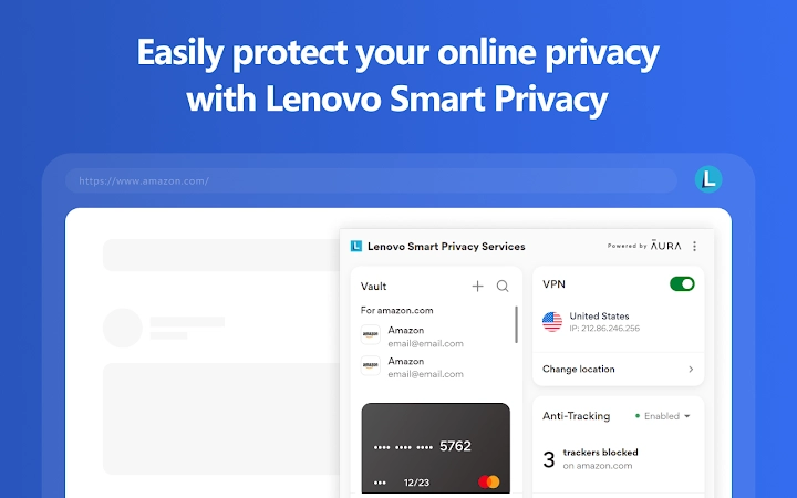 Lenovo Smart Privacy Services Screenshot Image
