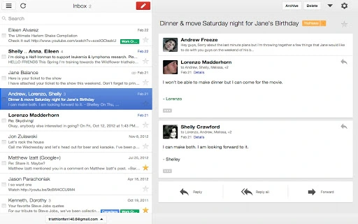 Gmail Offline Screenshot Image