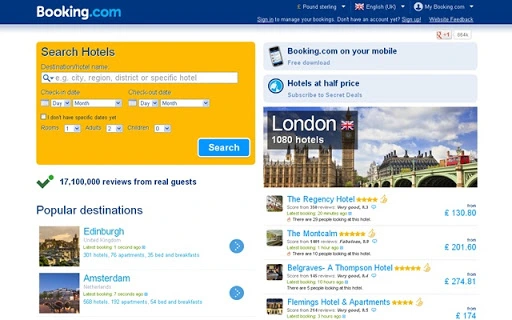 Booking.com Screenshot Image
