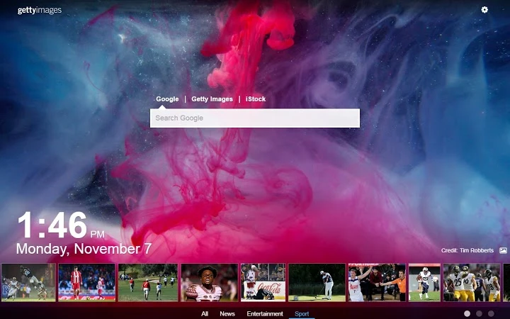 New Tab by Getty Images Screenshot Image
