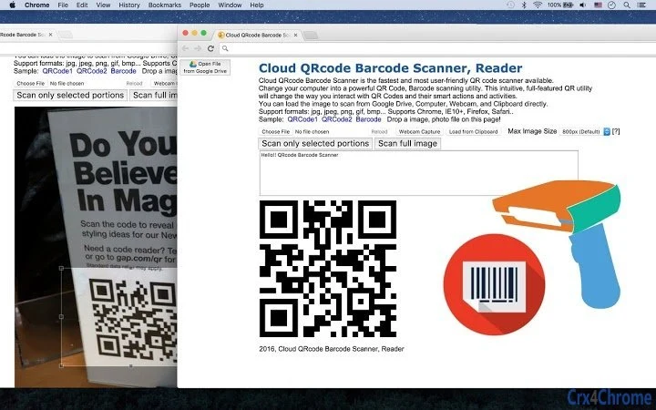 Cloud QRcode Barcode Scanner, Reader Screenshot Image