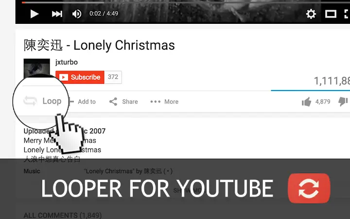 Looper for YouTube Screenshot Image