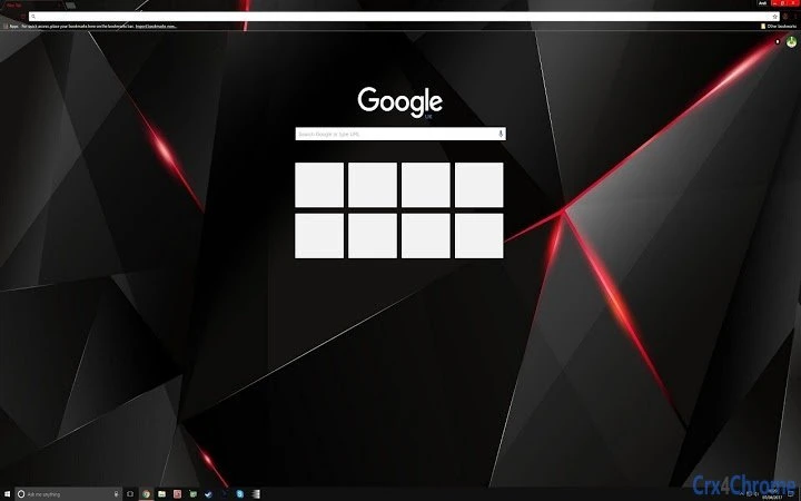 Black Red Shards 4k Screenshot Image