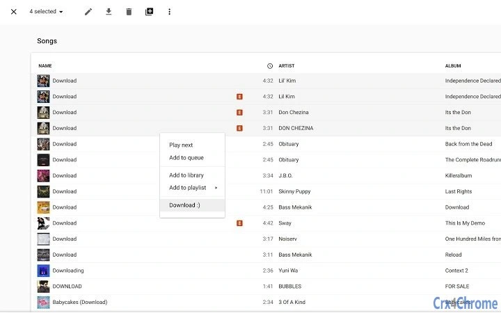 GMusic Downloader Screenshot Image