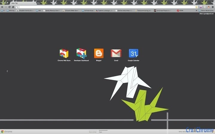 Black White & Lime Cranes Screenshot Image