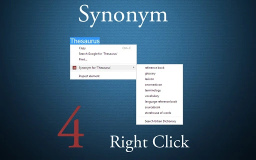 Thesaurus: Synonym 4 Right Click Screenshot Image