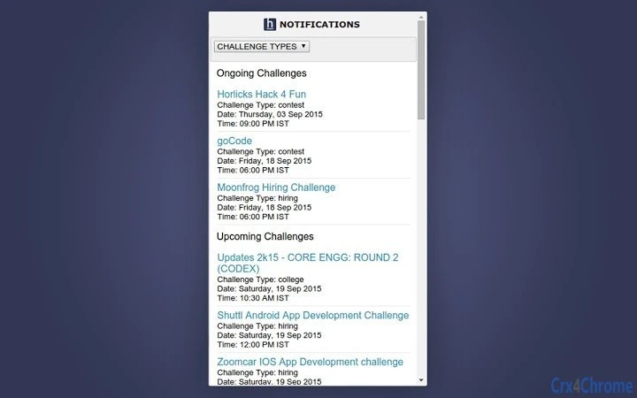 HackerEarth Challenges Screenshot Image