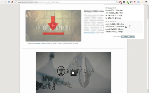 vGet Extension (Video Downloader, DLNA) Screenshot Image