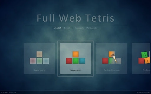 Full Web Tetris Screenshot Image