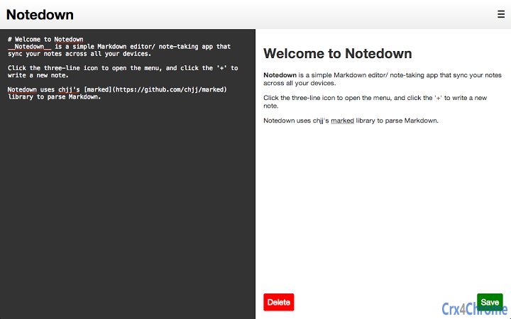 Notedown Screenshot Image