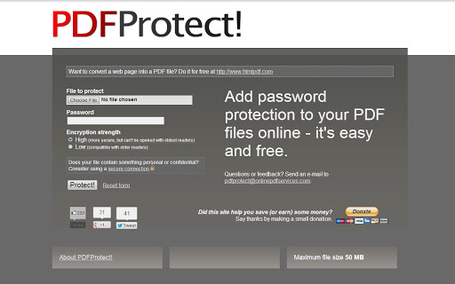 PDFProtect Screenshot Image