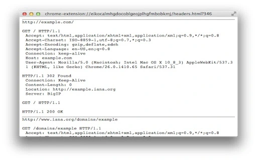 HTTP Trace Screenshot Image