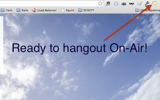 One Click Google On-Air Hangout Screenshot Image