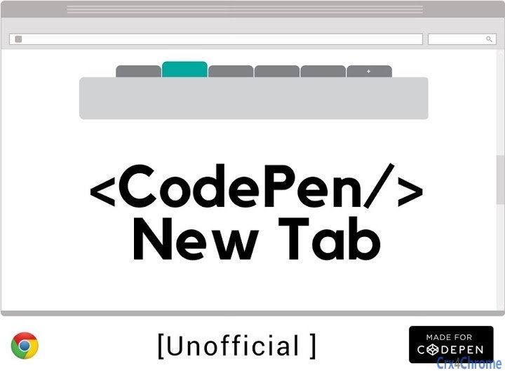 CodePen New Tab (Unofficial) Image