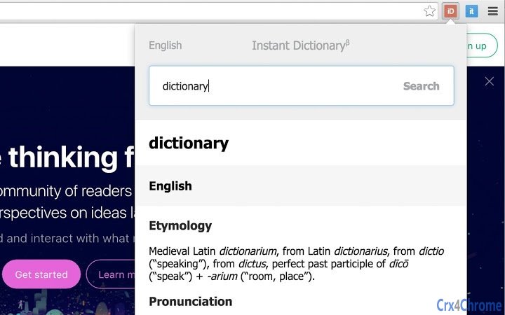 Instant Dictionary Screenshot Image