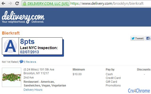 NYC Restaurant Inspection Letter Grades Screenshot Image #5