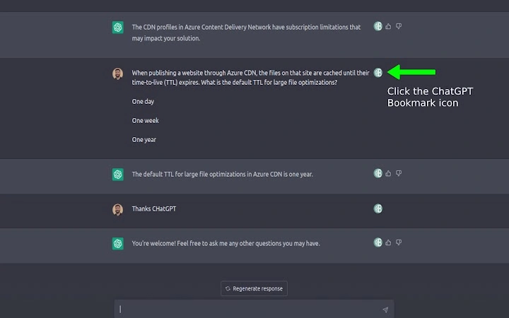ChatGPT Bookmark Screenshot Image