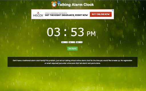 Speaking Alarm Clock Screenshot Image