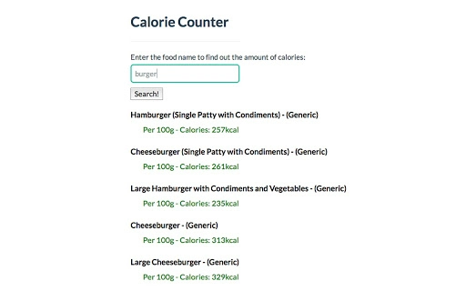 Calorie Counter Image