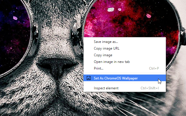 Set Image As Chrome OS Wallpaper Screenshot Image