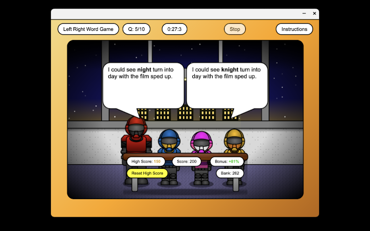 Left Right Word Game Screenshot Image