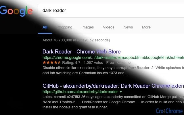Dark Reader Dark Screenshot Image