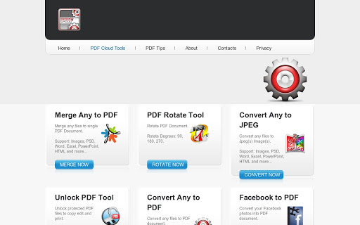 PDF Cloud Tools Screenshot Image