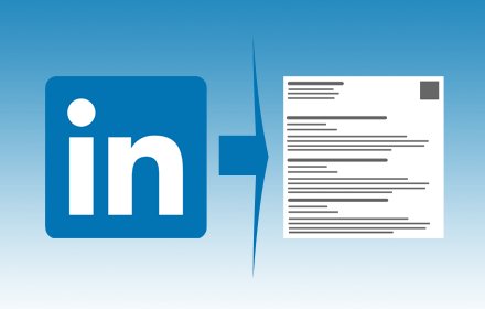 Convert LinkedIn Profile to Printable