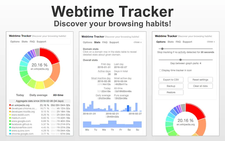 Webtime Tracker Screenshot Image