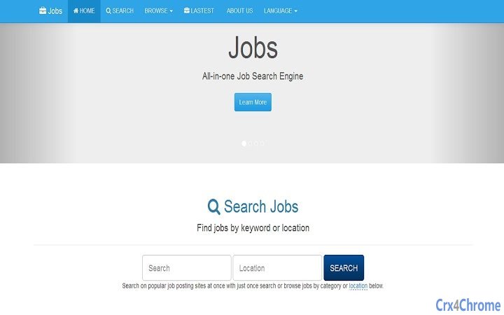 Best Online Jobs Seach Engine Site Screenshot Image