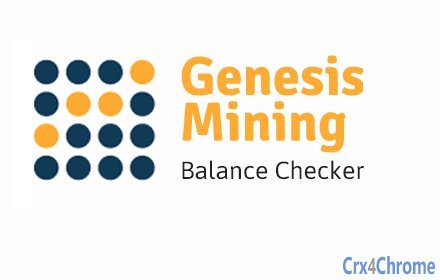 Genesis Mining Balance Checker Image