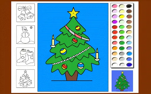 Christmas coloring game Screenshot Image