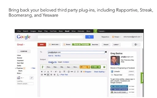 Old Compose | Better Compose Window for Gmail Screenshot Image