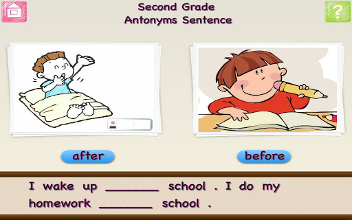 Lower Grade Antonyms and Synonyms Screenshot Image