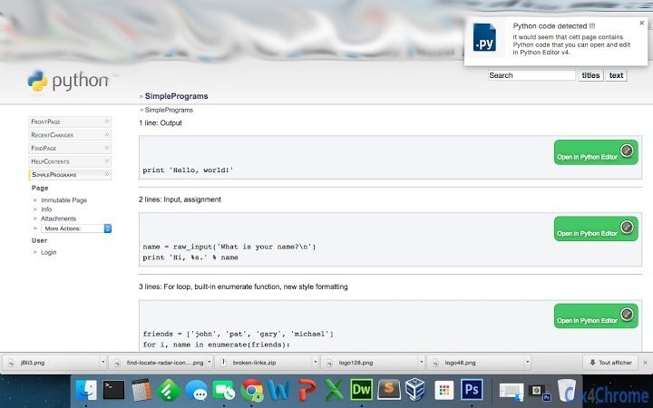 Python Extractor for Python Editor Screenshot Image