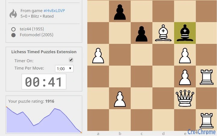 Lichess Timed Puzzles Screenshot Image #1