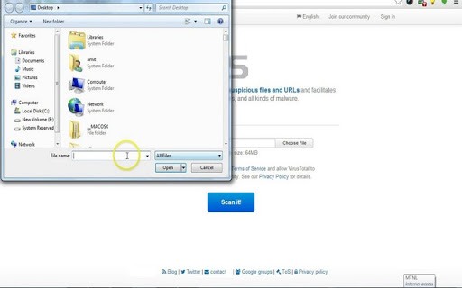 Virus Scan Services Screenshot Image