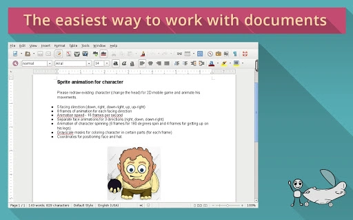LibreOffice Writer on rollApp Screenshot Image #1