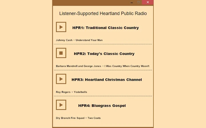Heartland Public Radio Screenshot Image