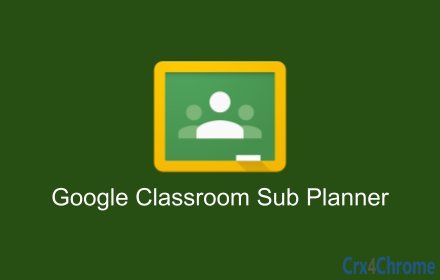 Google Classroom Sub Planner Image