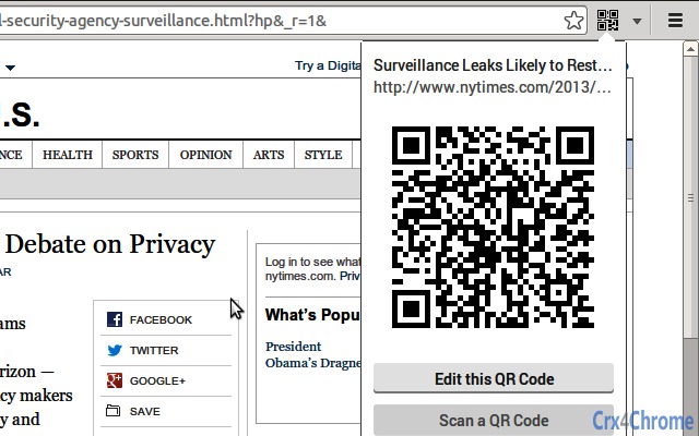 The QR Code Screenshot Image