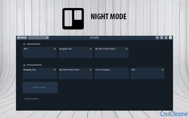 Trello Night Screenshot Image