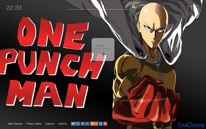 One Punch Man Tab Theme Screenshot Image