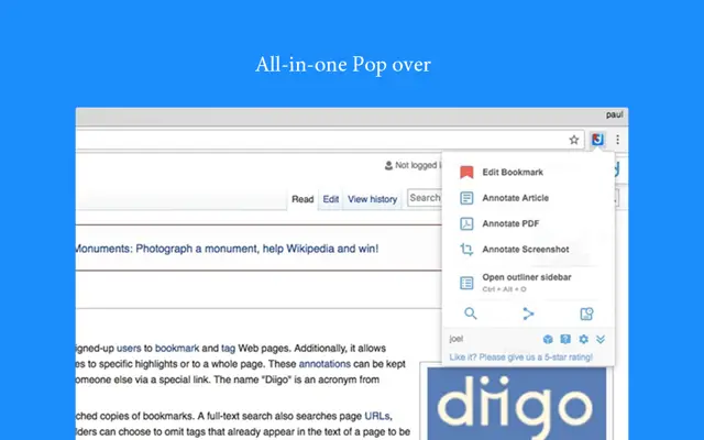 Diigo Web Collector - Capture and Annotate Screenshot Image