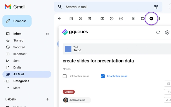 GQueues for Gmail Screenshot Image