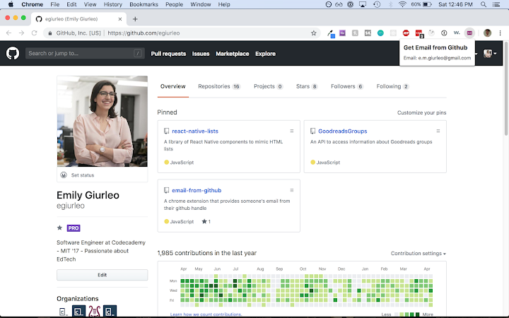 Email From Github Screenshot Image